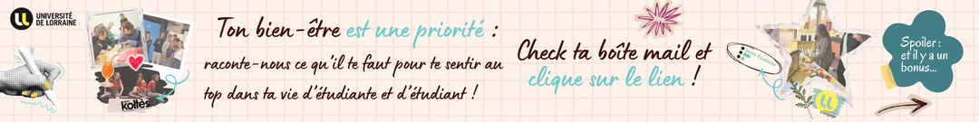 Ton bien-être est une priorité. Consulte ta boîte mail et clique sur le lien.